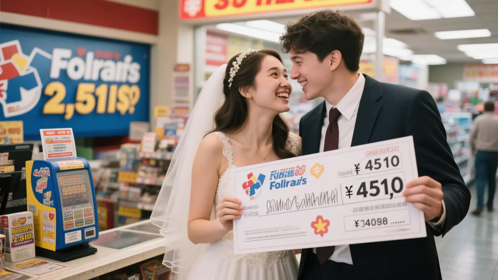 小情侣错失福彩2.5亿大奖仍获451万 婚礼计划提速